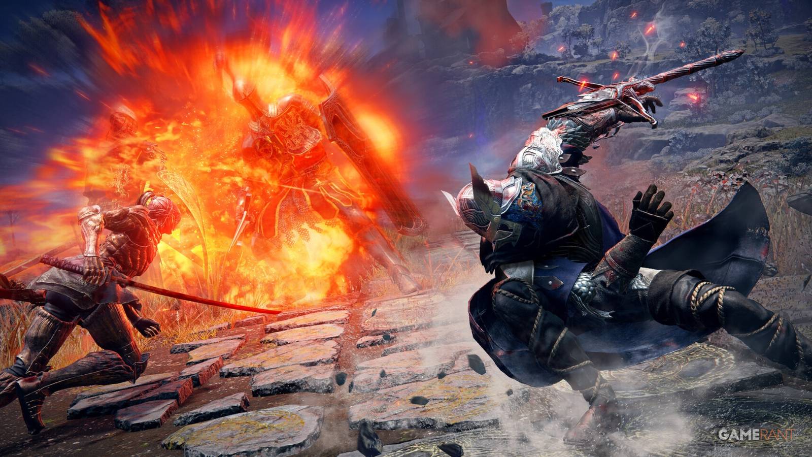 two characters fighting an enemy in elden ring nightreign