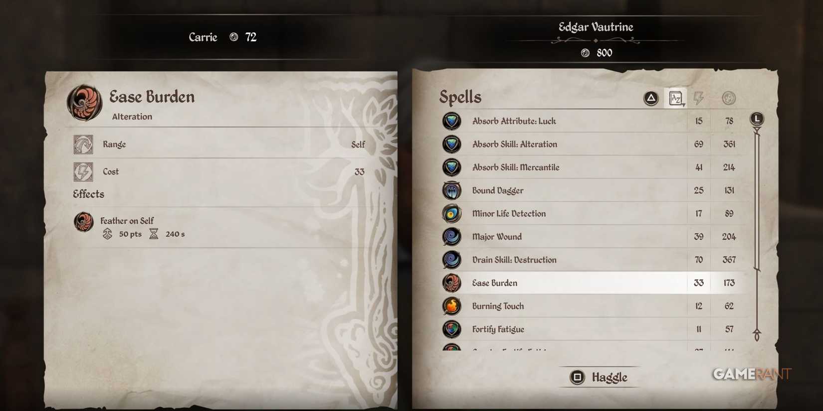 Ease Burden in Oblivion Remastered