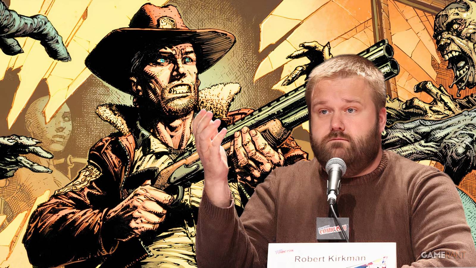 The Walking Dead comic and Robert Kirkman - custom image by Rachael Fiddis