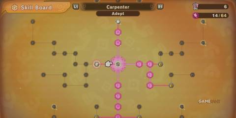 Carpenter Skill Board in Fantasy Life I: The Girl Who Steals Time