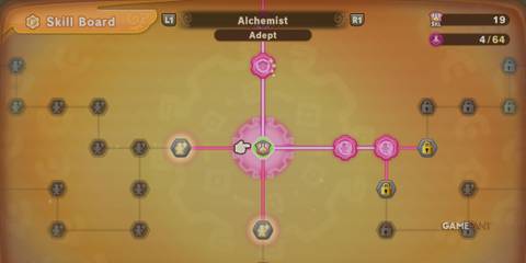 Alchemist Skill Board in Fantasy Life I: The Girl Who Steals Time