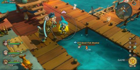 A player fishing in Fantasy Life I: The Girl Who Steals Time