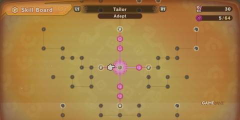 Tailor Skill Board in Fantasy Life I: The Girl Who Steals Time
