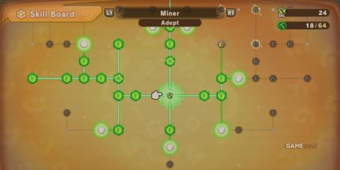 Miner Skill Board in Fantasy Life I: The Girl Who Steals Time