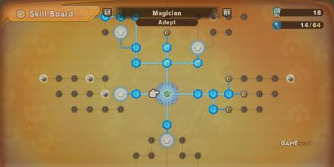 Magician Skill Board in Fantasy Life I: The Girl Who Steals Time