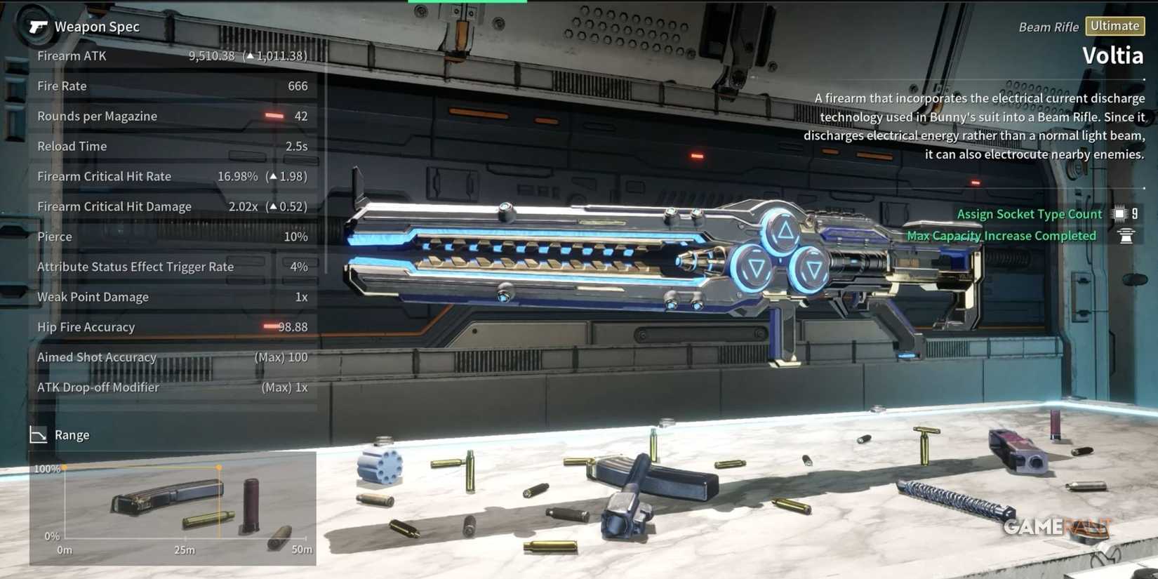 Voltia Weapon Stats in The First Descendant