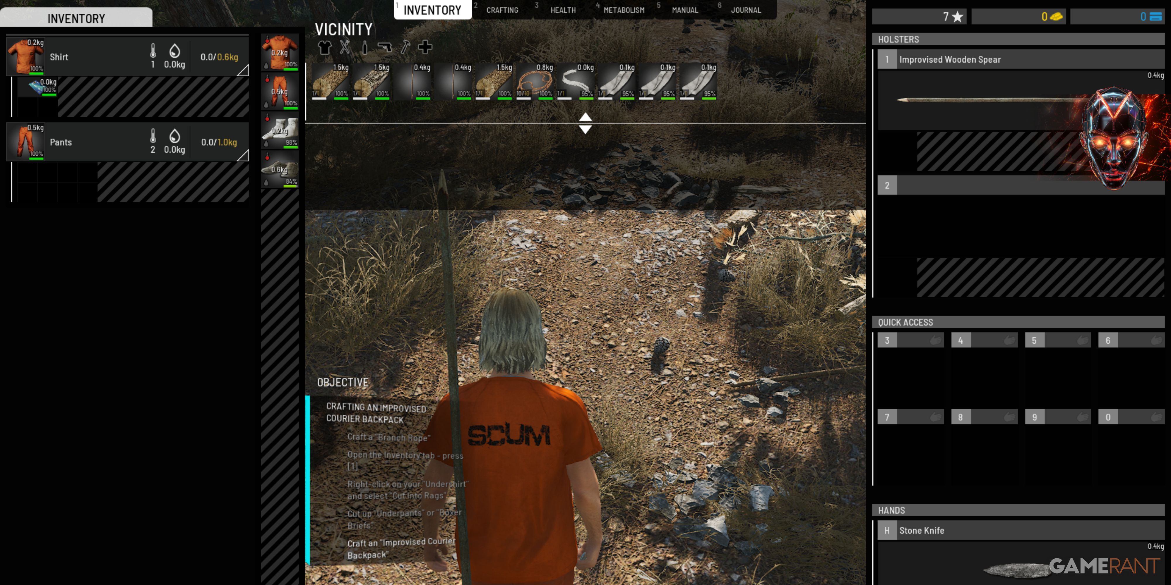 How to Craft Improvised Courier Backpack in SCUM 1.0