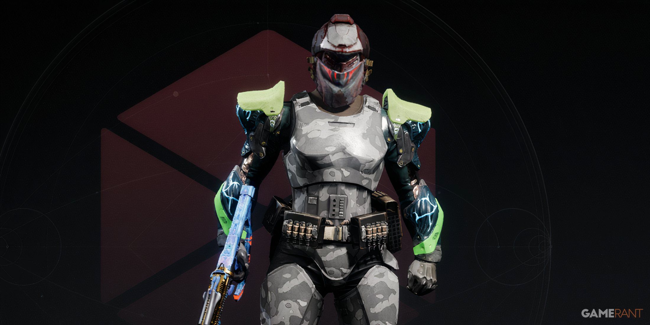 Destiny 2 Character Select Screen Titan with Synthoceps Exotic Armor Gamerant