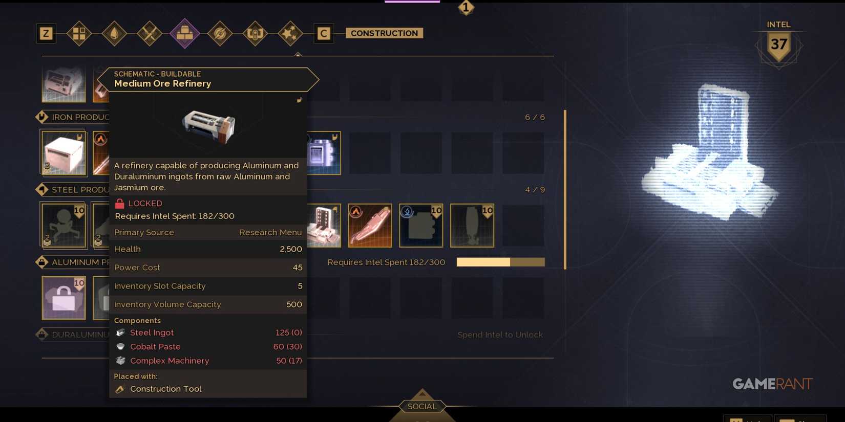 Dune Awakening - Medium Ore Refinery