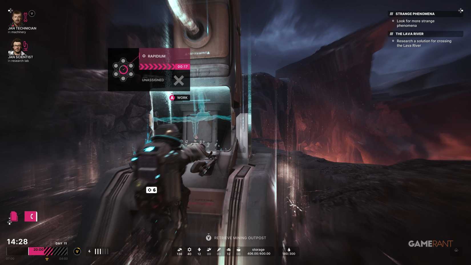 extracting rapidium with a mining outpost in the alters