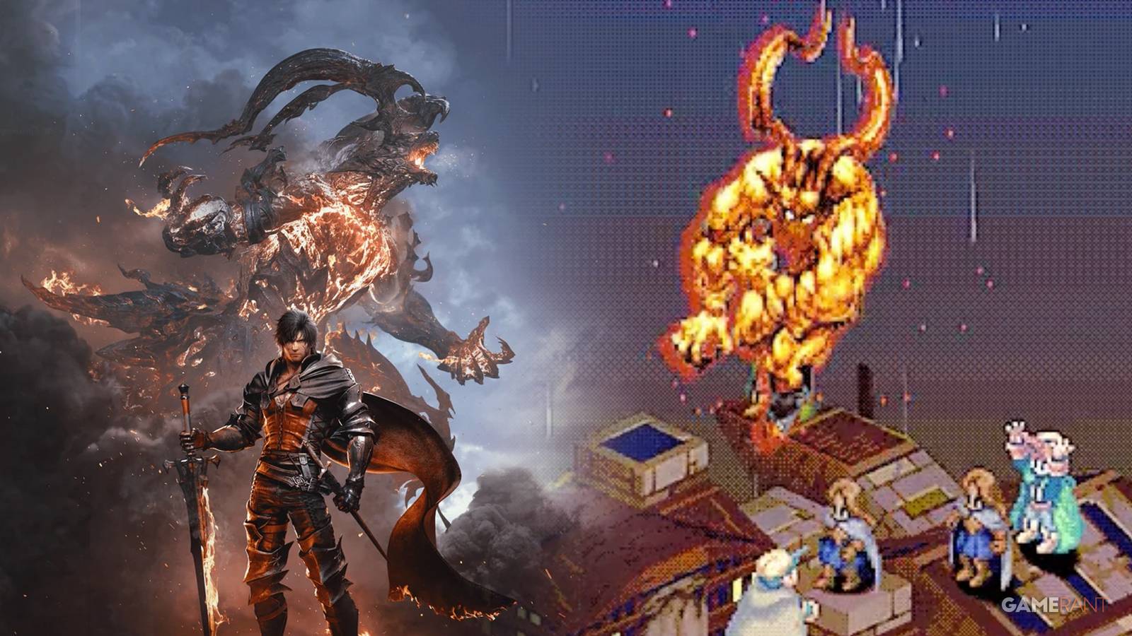 Final Fantasy Tactics vs FF16 Ifrit Summon