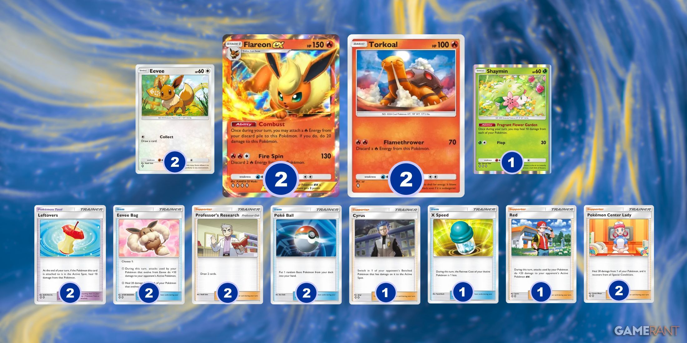 flareon ex and torkaol deck in pokemon tcg pocket.