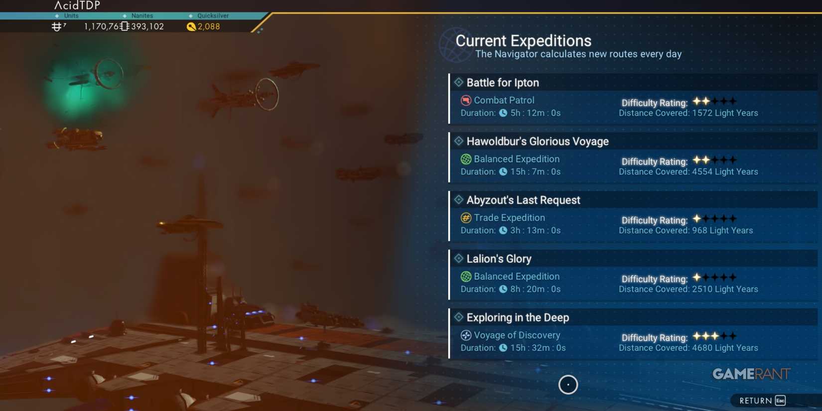 Fleet Missions Can Give Frigate Modules In No Man's Sky