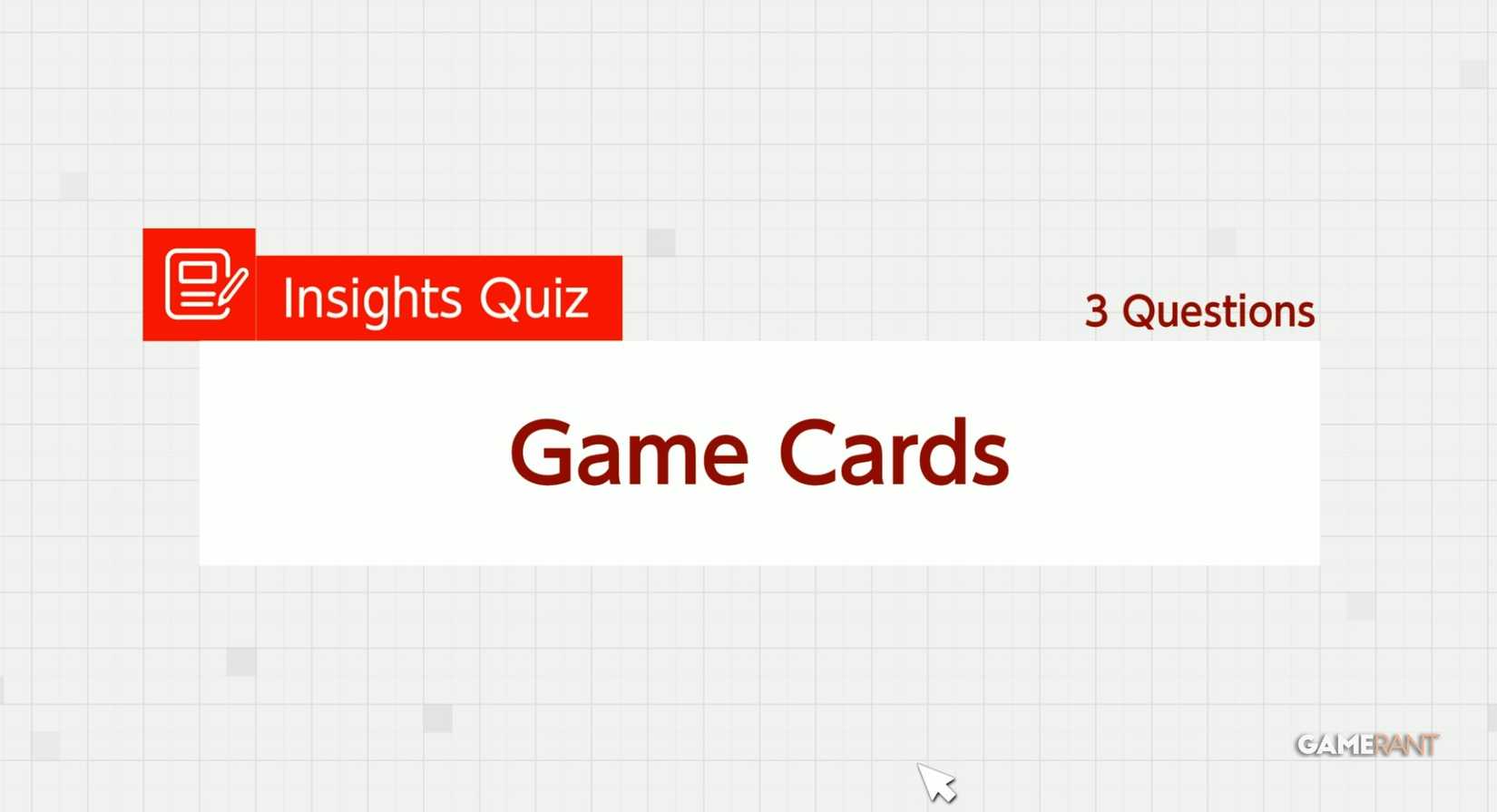 game cards quiz welcome tour