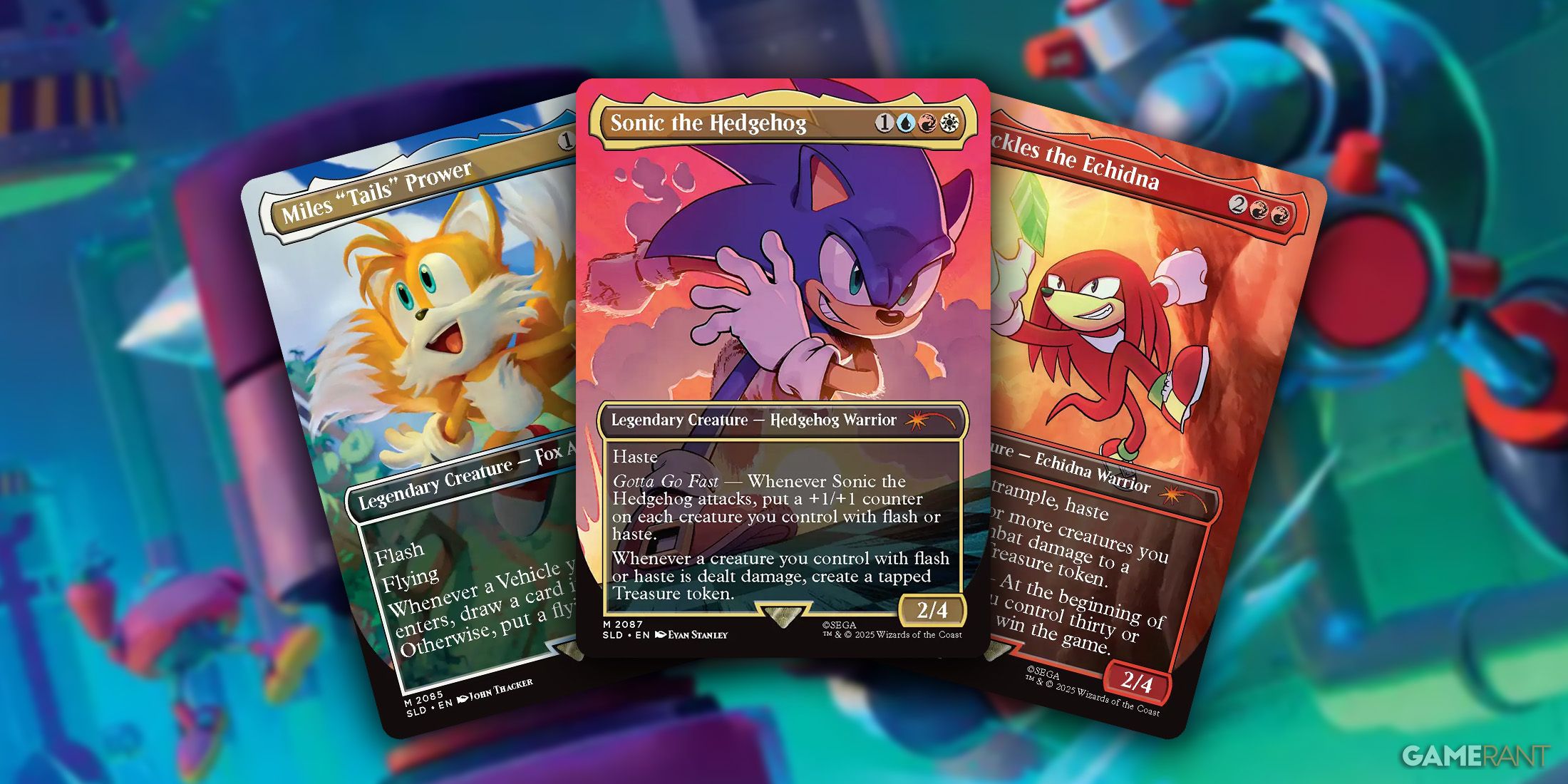 every magic the gathering x sonic the hedgehog card revealed so far