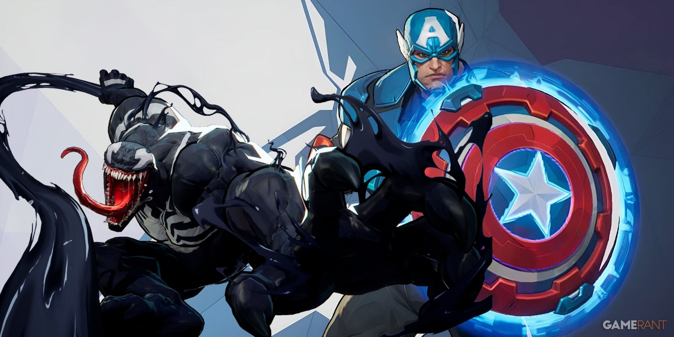 Marvel Rivals Captain America Venom Symbiote Party