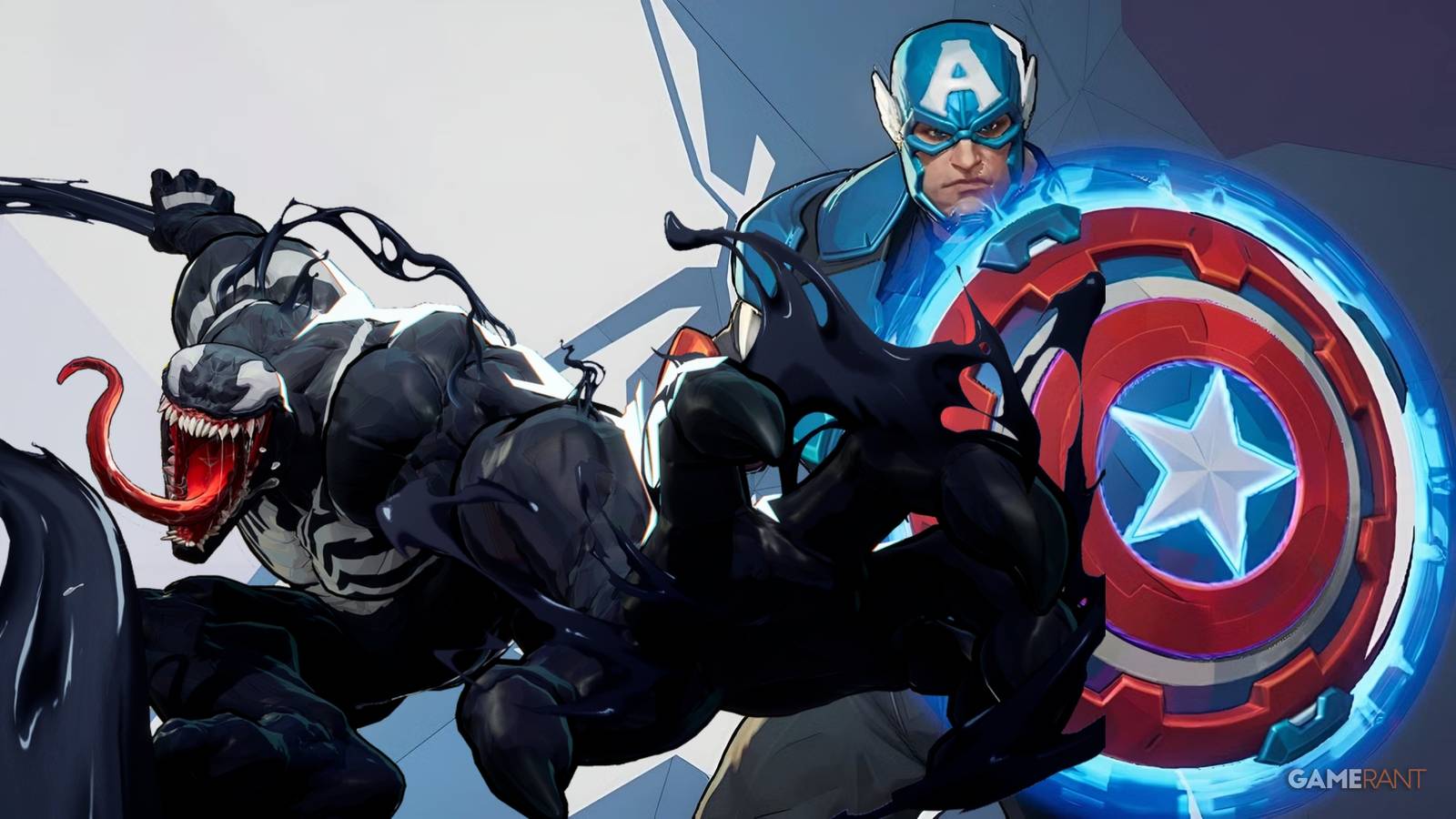 Marvel Rivals Captain America Venom Symbiote Party