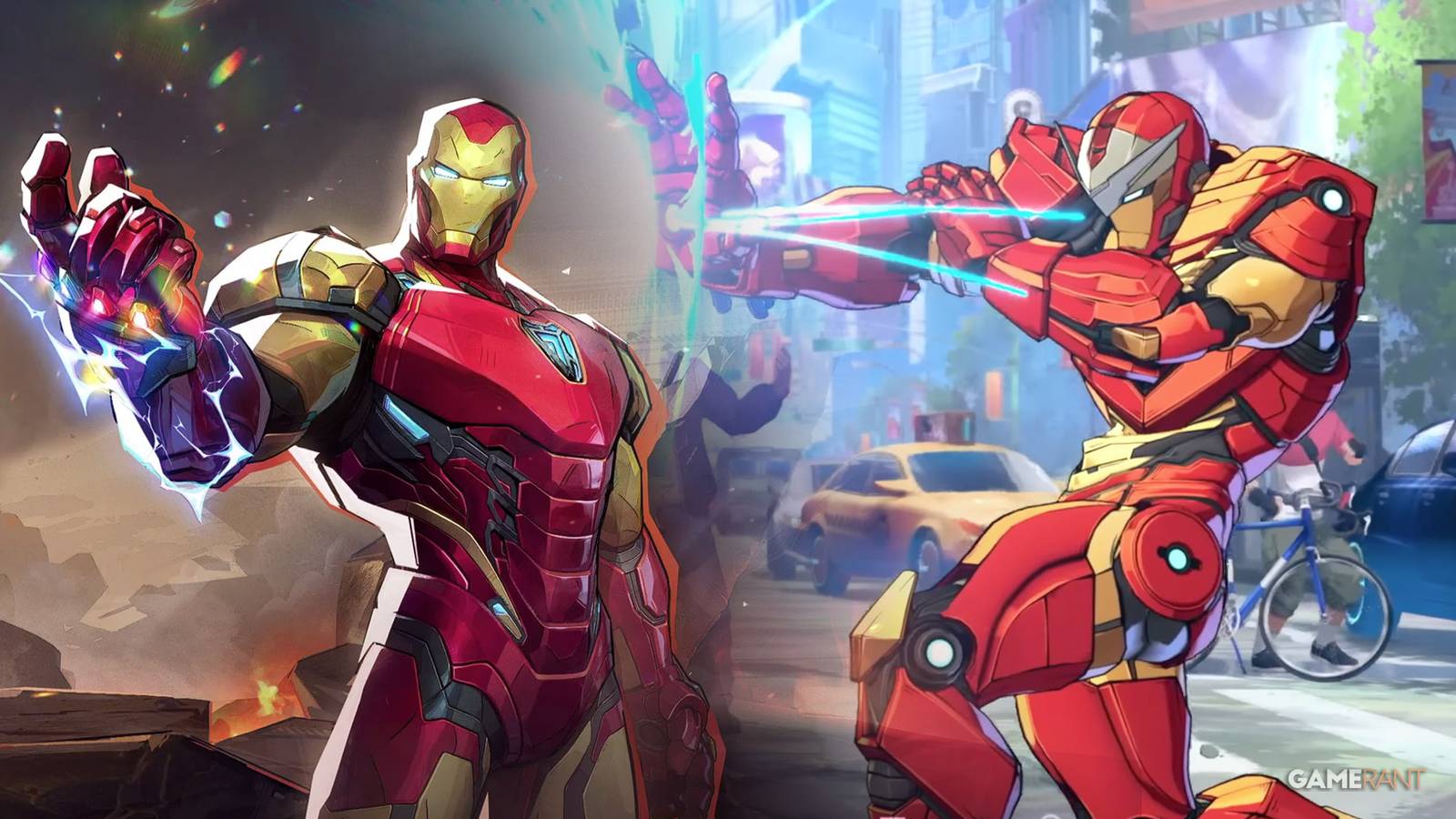 Marvel Tokon Iron Man Design vs Rivals