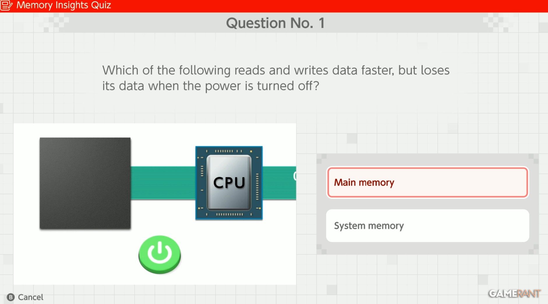 memory insights quiz