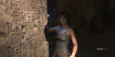 10 Best Third-Person Shooters of the 2010s, Ranked Lara looking at old writing