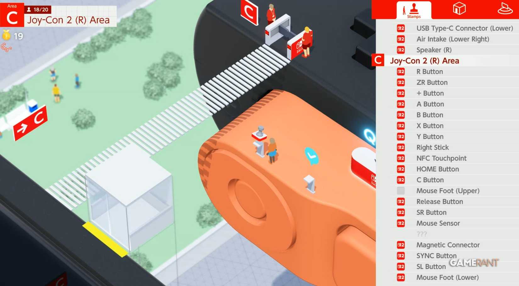 mouse foot upper right joycon