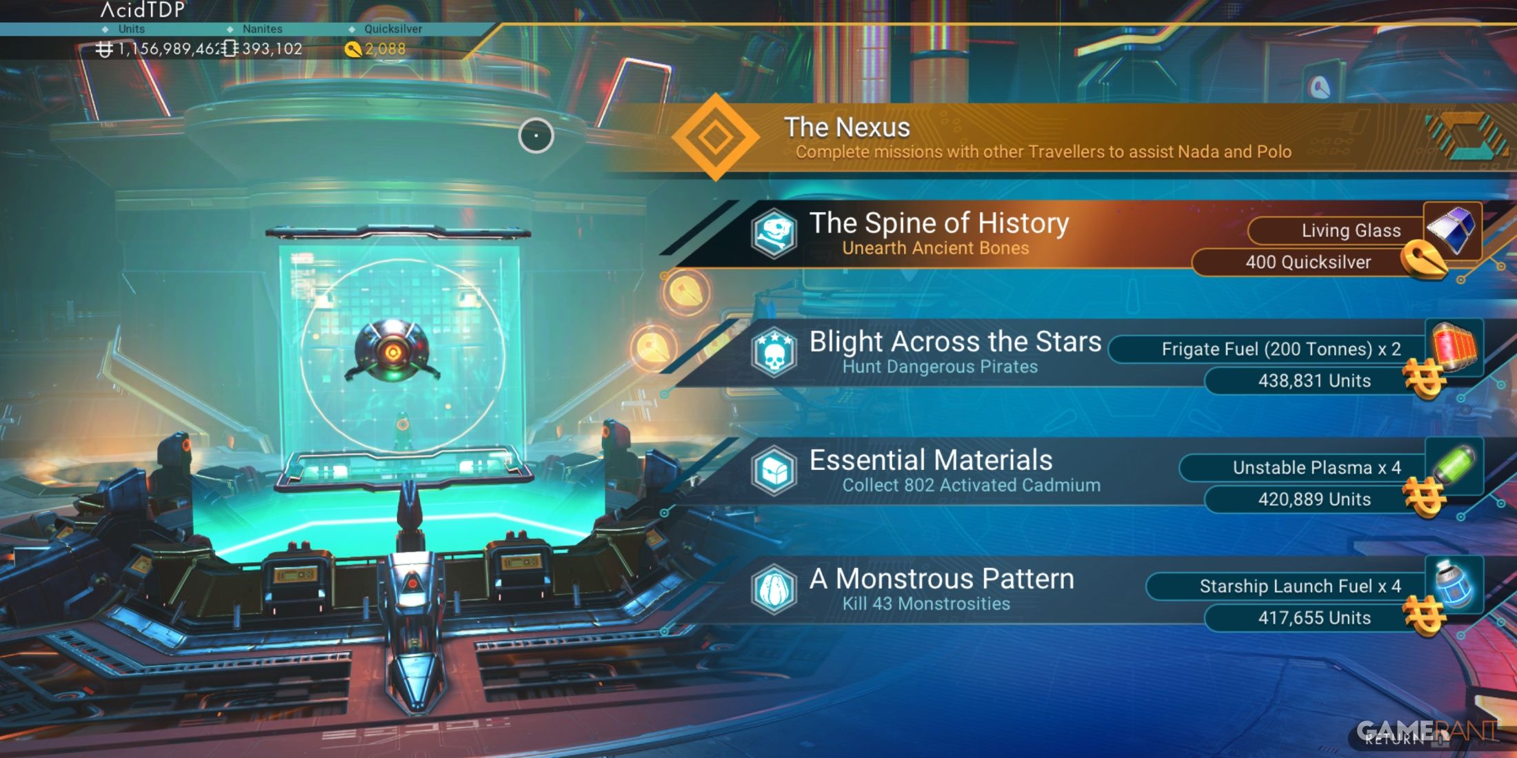 The Nexus mission can give a free flag module on the NO Man 'SKY.