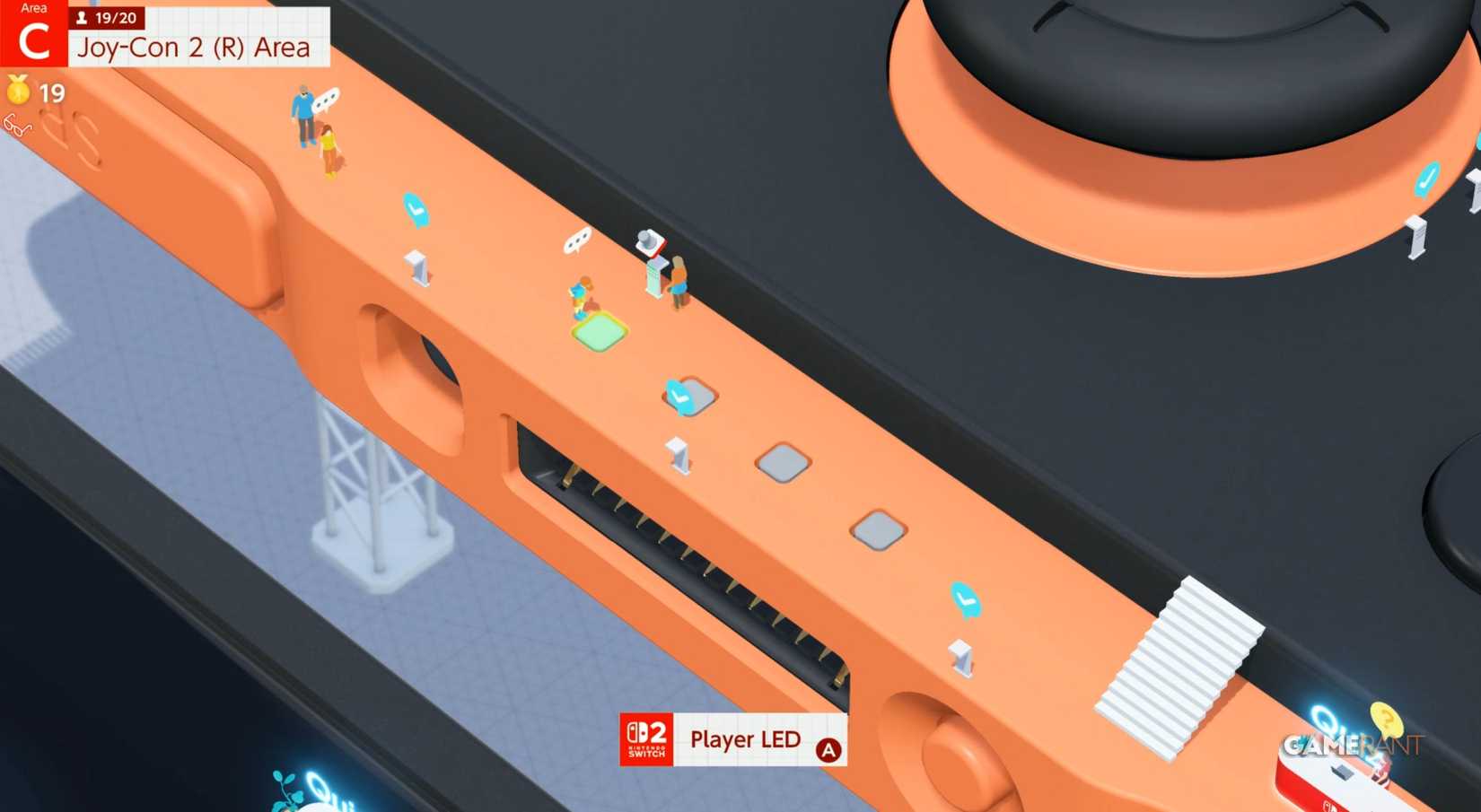 player LED right joycon