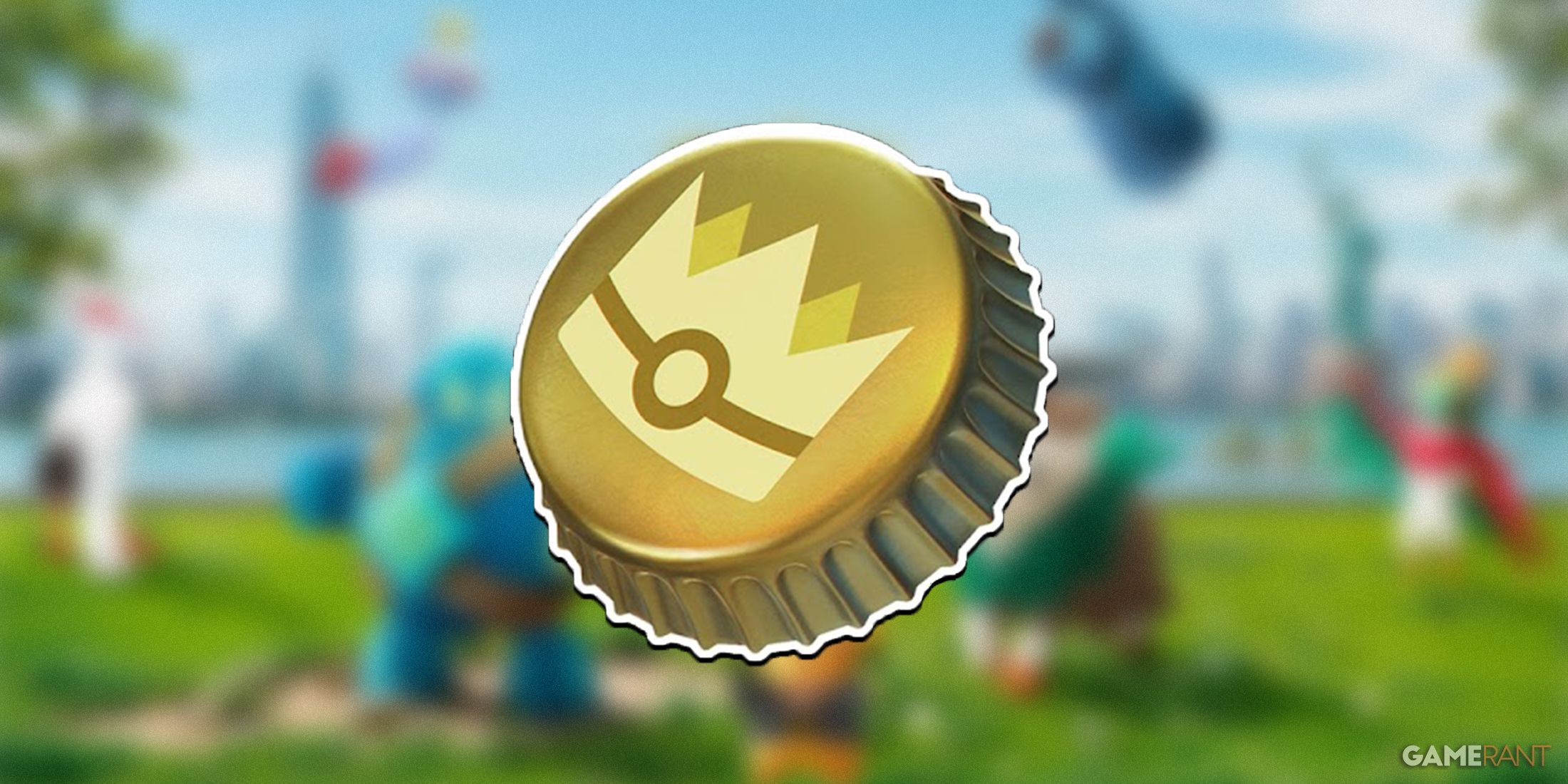 Pokemon GO Gold Bottle Cap logo