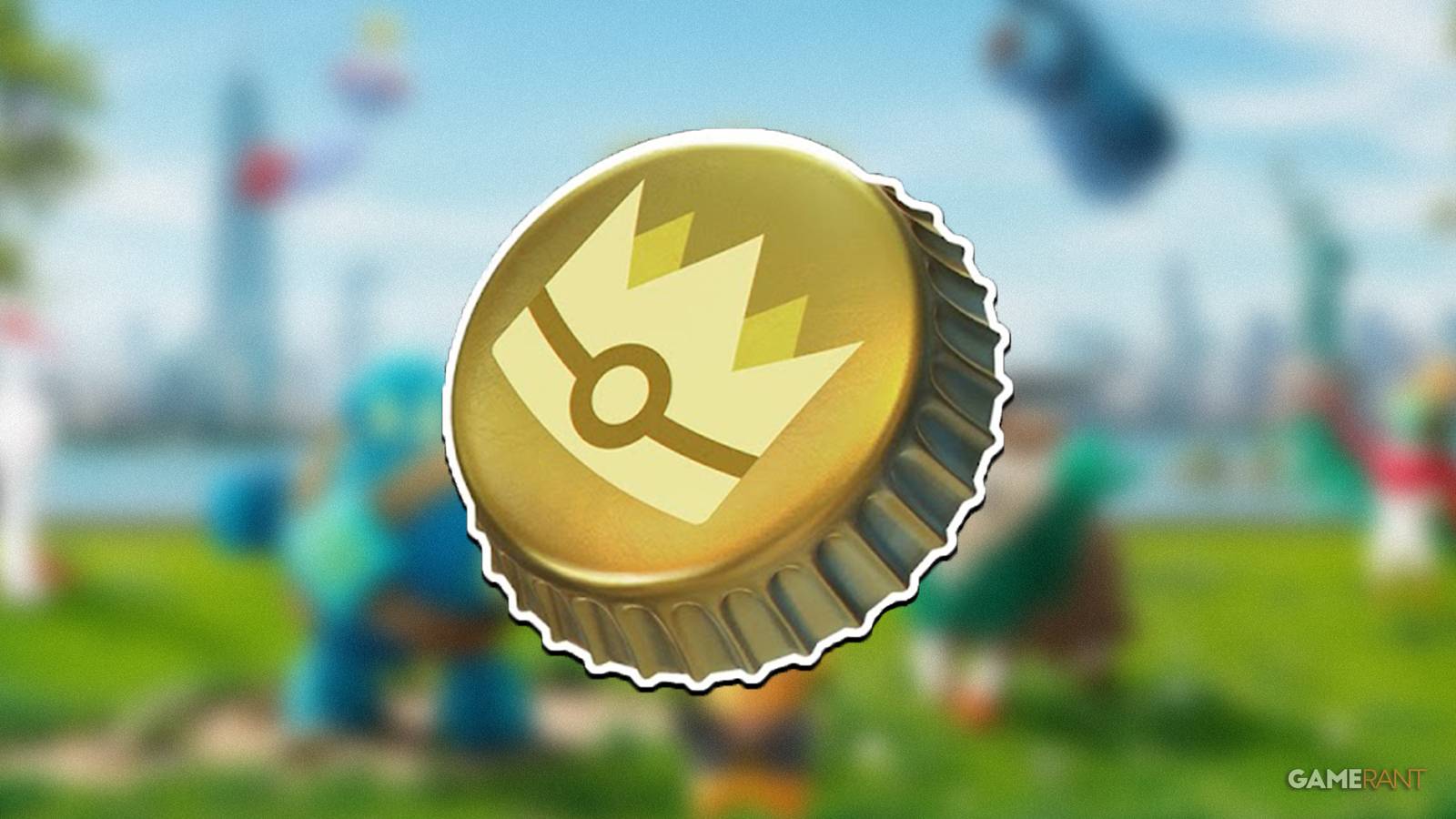 Pokemon GO Gold Bottle Cap logo
