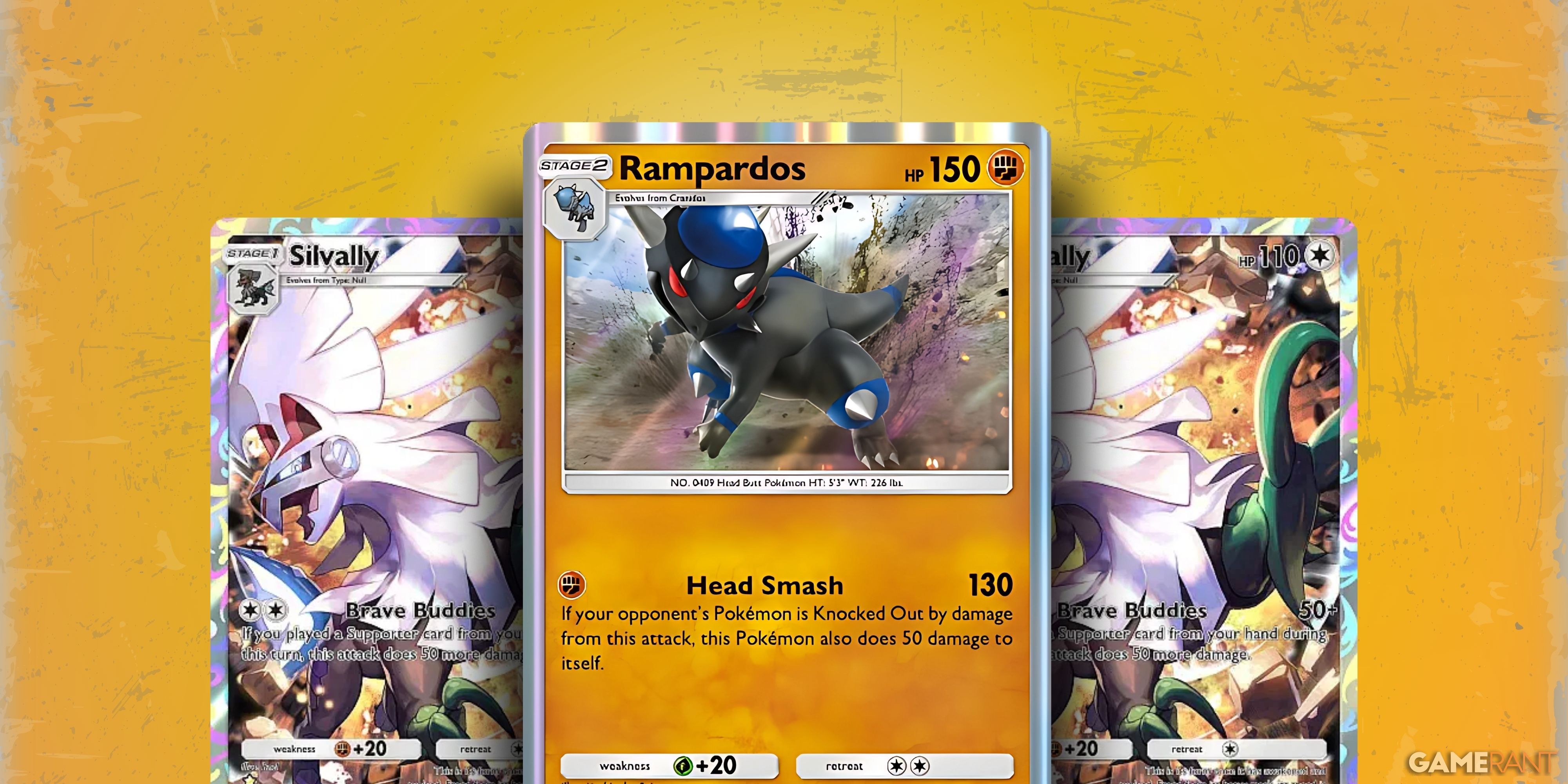 Rampardos and Silvally Card on Pokemon pokemon.