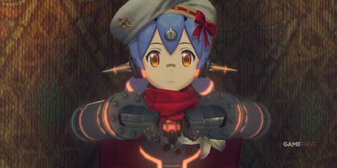 Poppi QTπ, one of the strongest party members in JRPGs, shown with her gauntlets ready in Xenoblade Chronicles 2