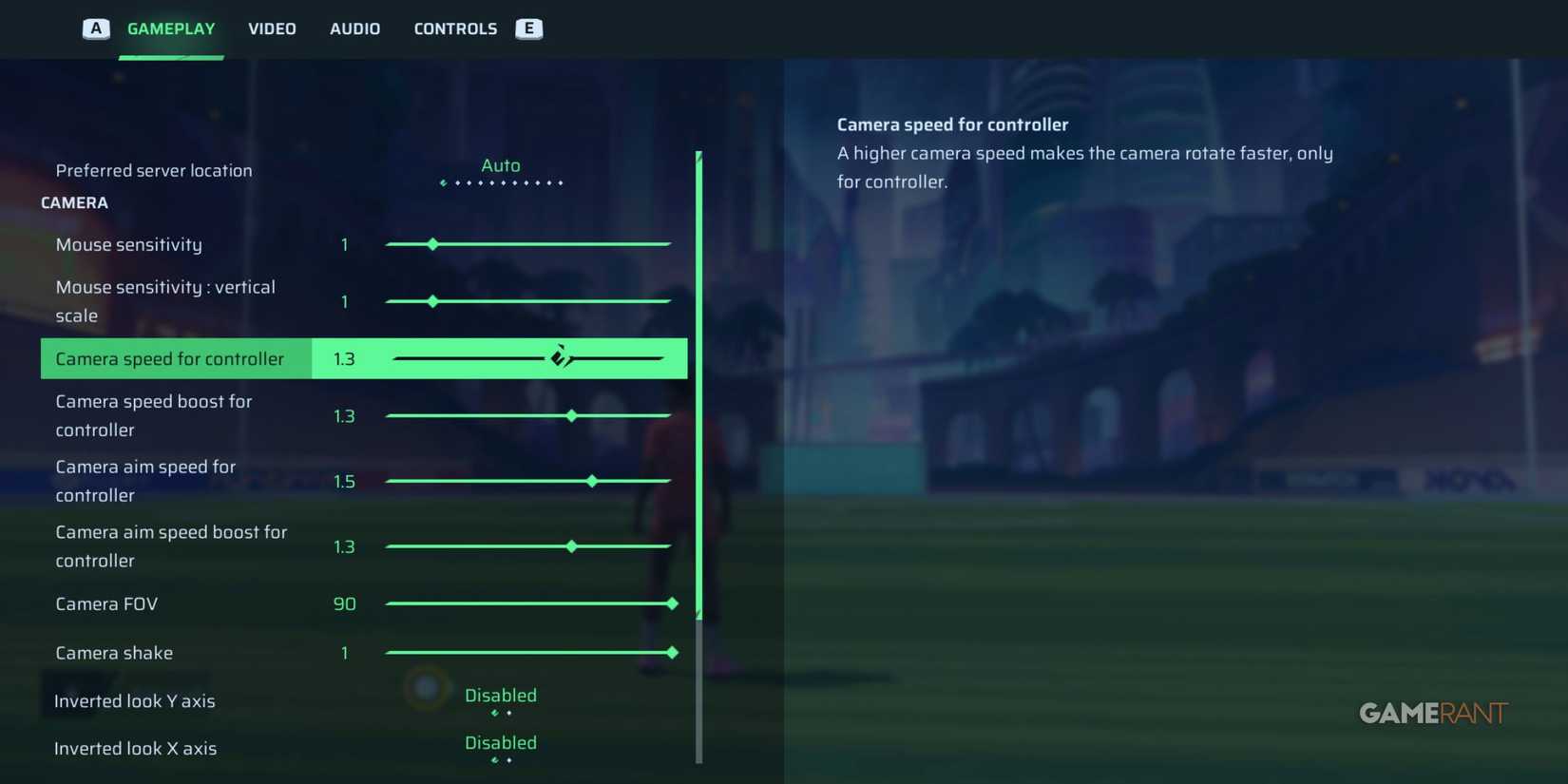 Rematch - Camera Speed