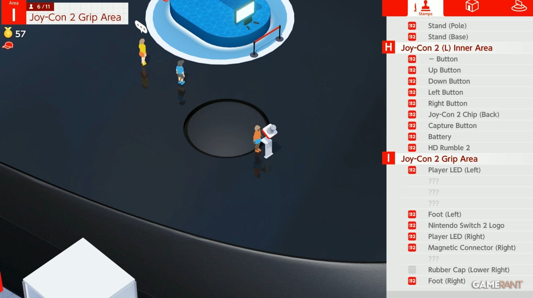 Area I Stamps and Quiz Answers in Switch 2 Welcome Tour (Joy-Con 2 Grip ...