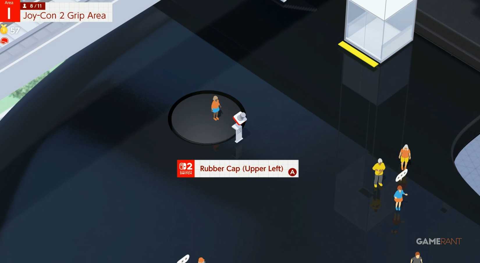 rubber cap upper left