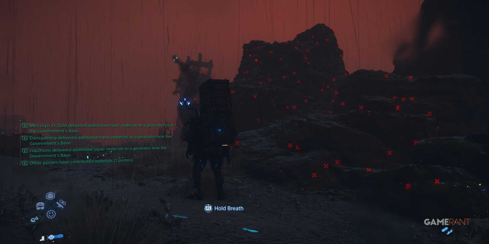 Sam in BTs area in Death Stranding 2