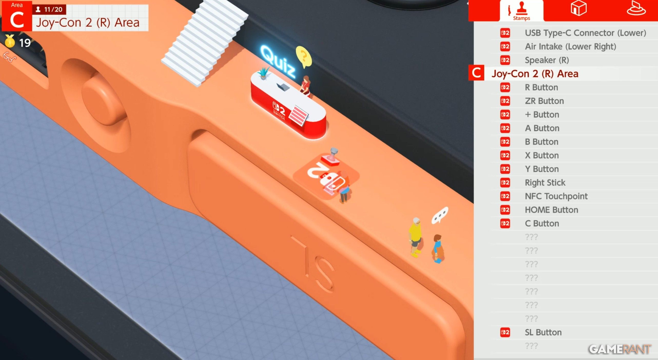sl button right joycon