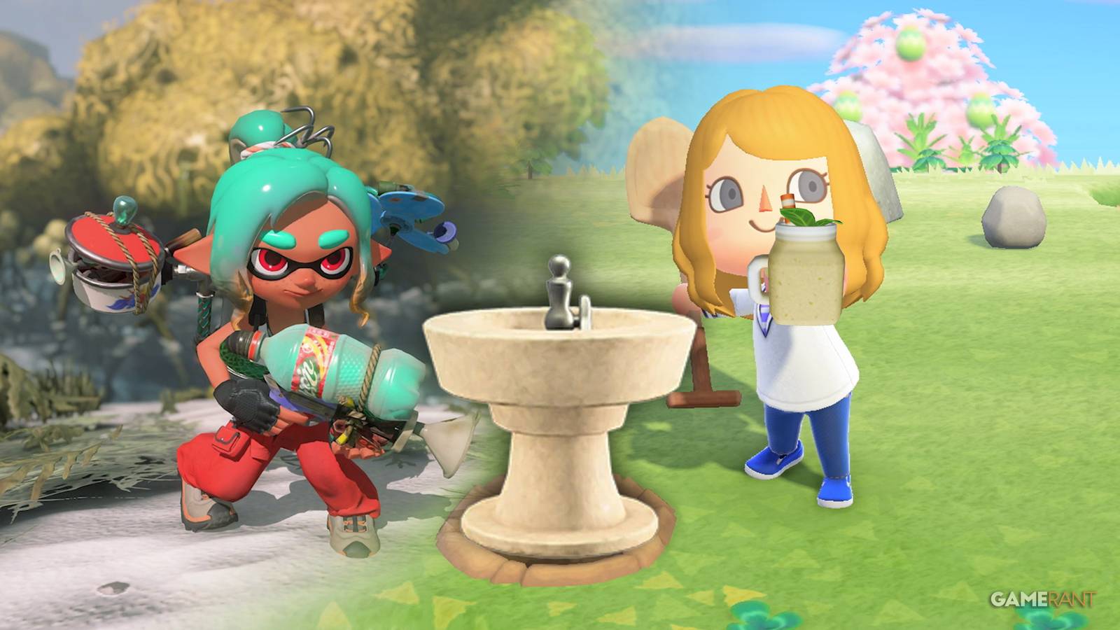 Splatoon Raiders Animal Crossing Same Well