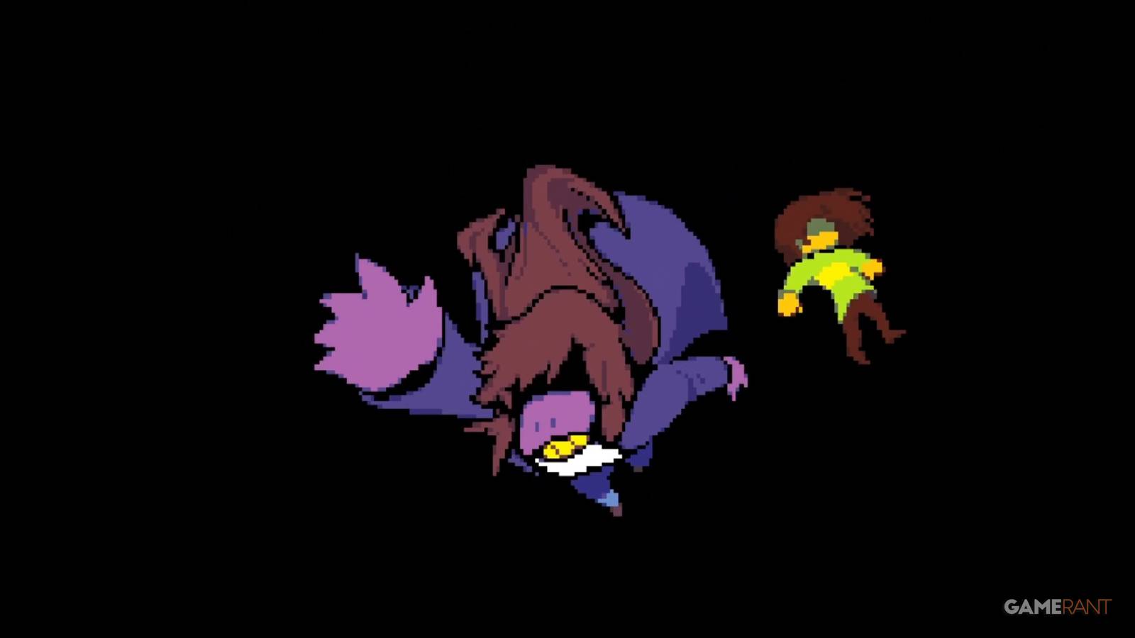 susie and kris falling deltarune