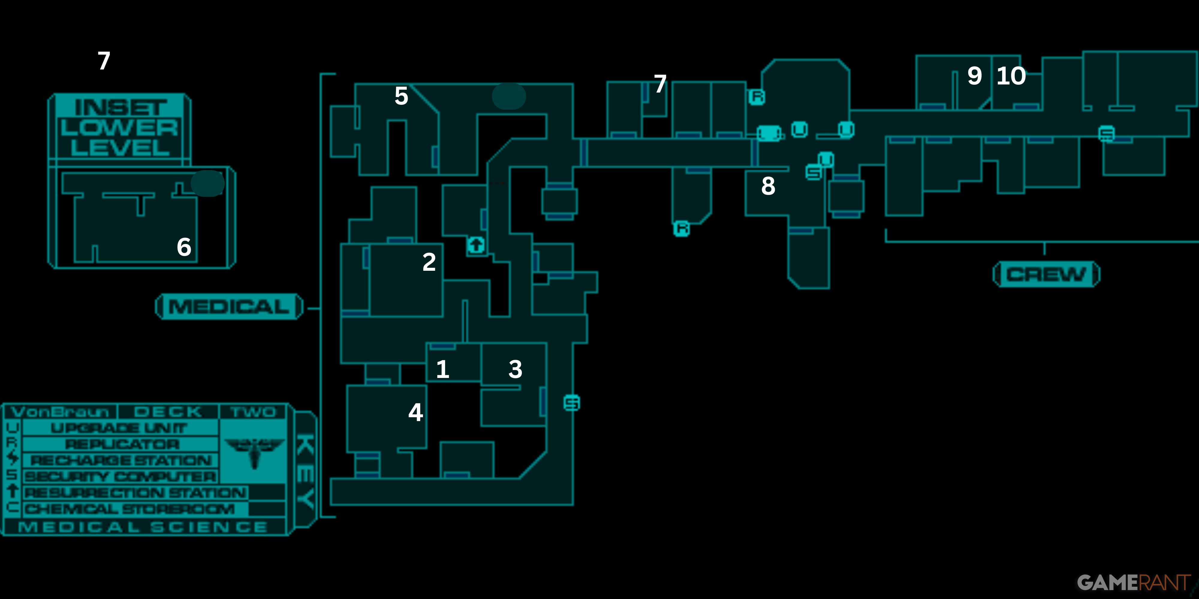 System Shock 2 Deck 2 MedSci Medical sector