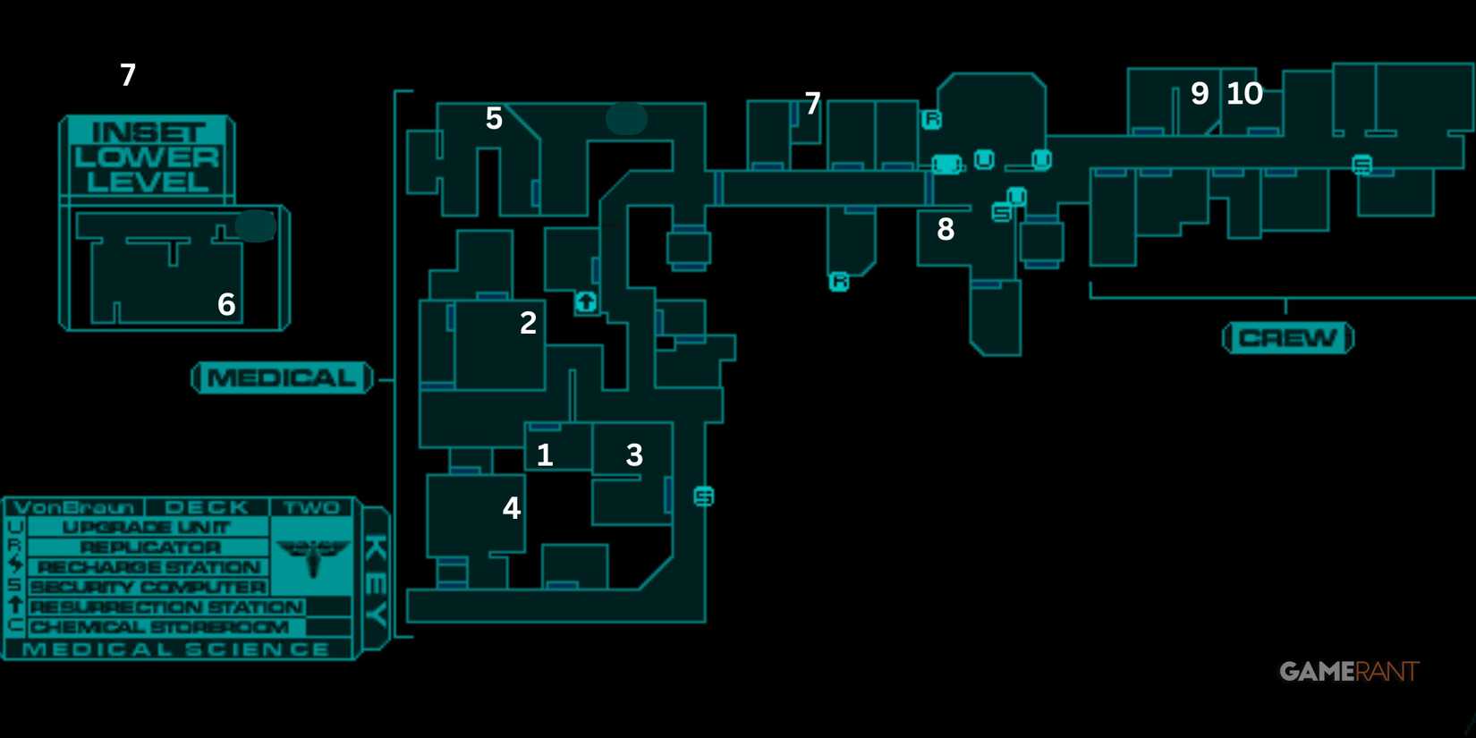 System Shock 2 Deck 2 MedSci Medical sector