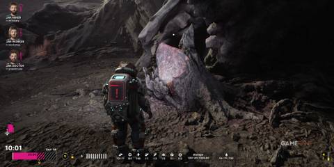 The Alters Unusually Colored Rock For Miner Location Near Rapidium Mining Spot