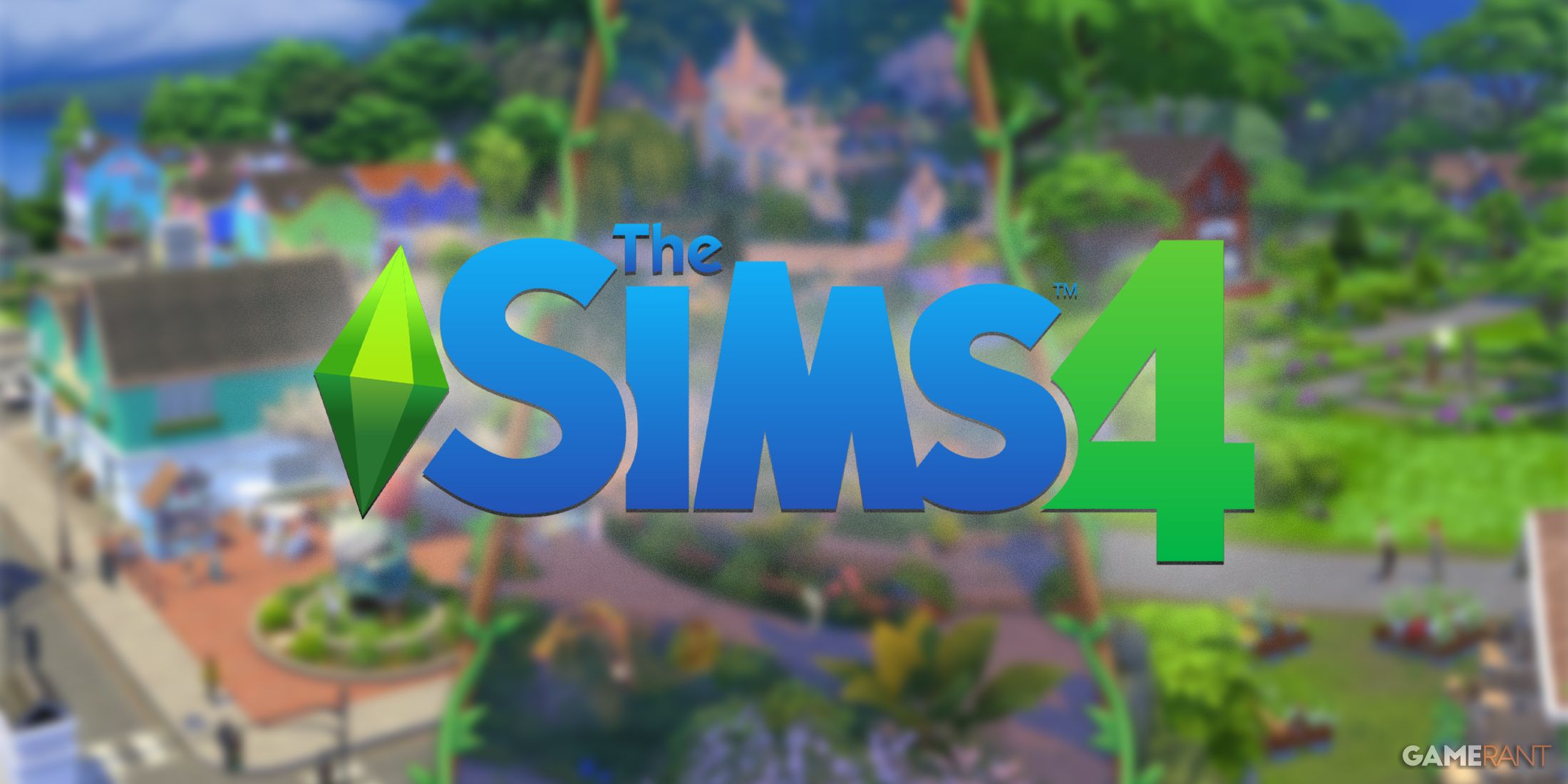 The Sims 4 logo on Enchanted by Nature official art