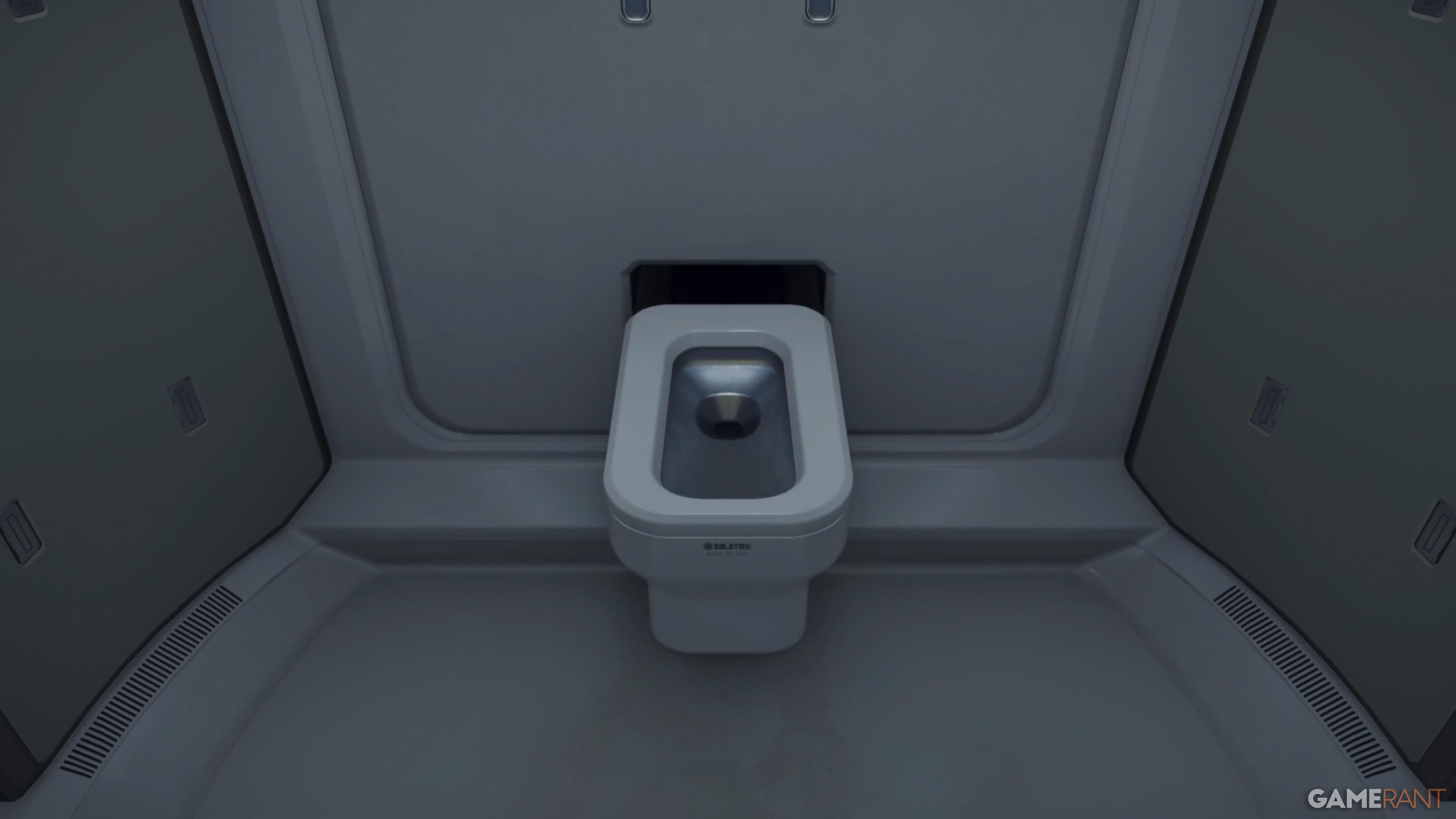 Toilet in the private room in death stranding 2 