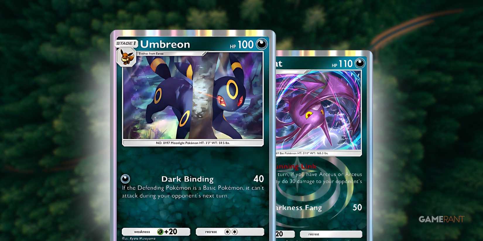 umbreon and crobat cards in pokemon tcg pocket.