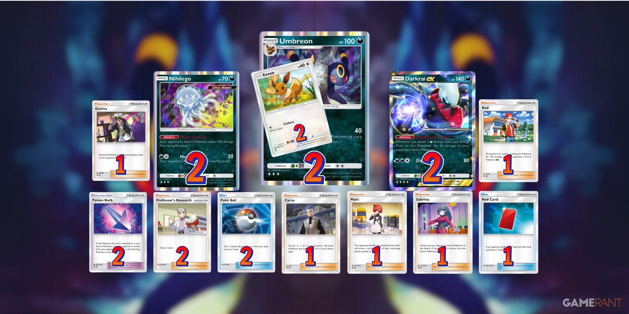 the best umbreon nihilego darkness deck in pokemon tcg pocket.