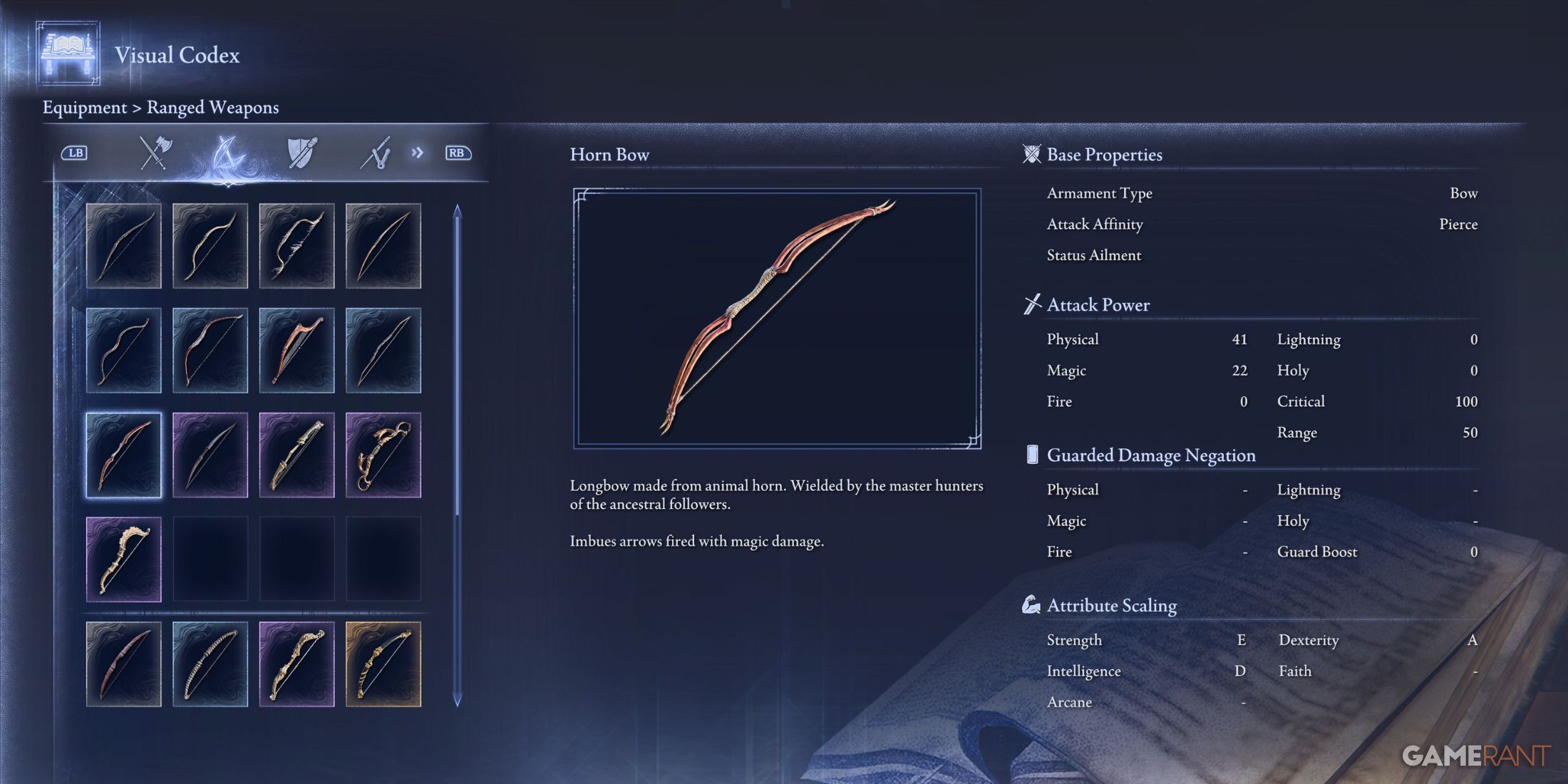 Horn Bow in Elden Ring Nightreign