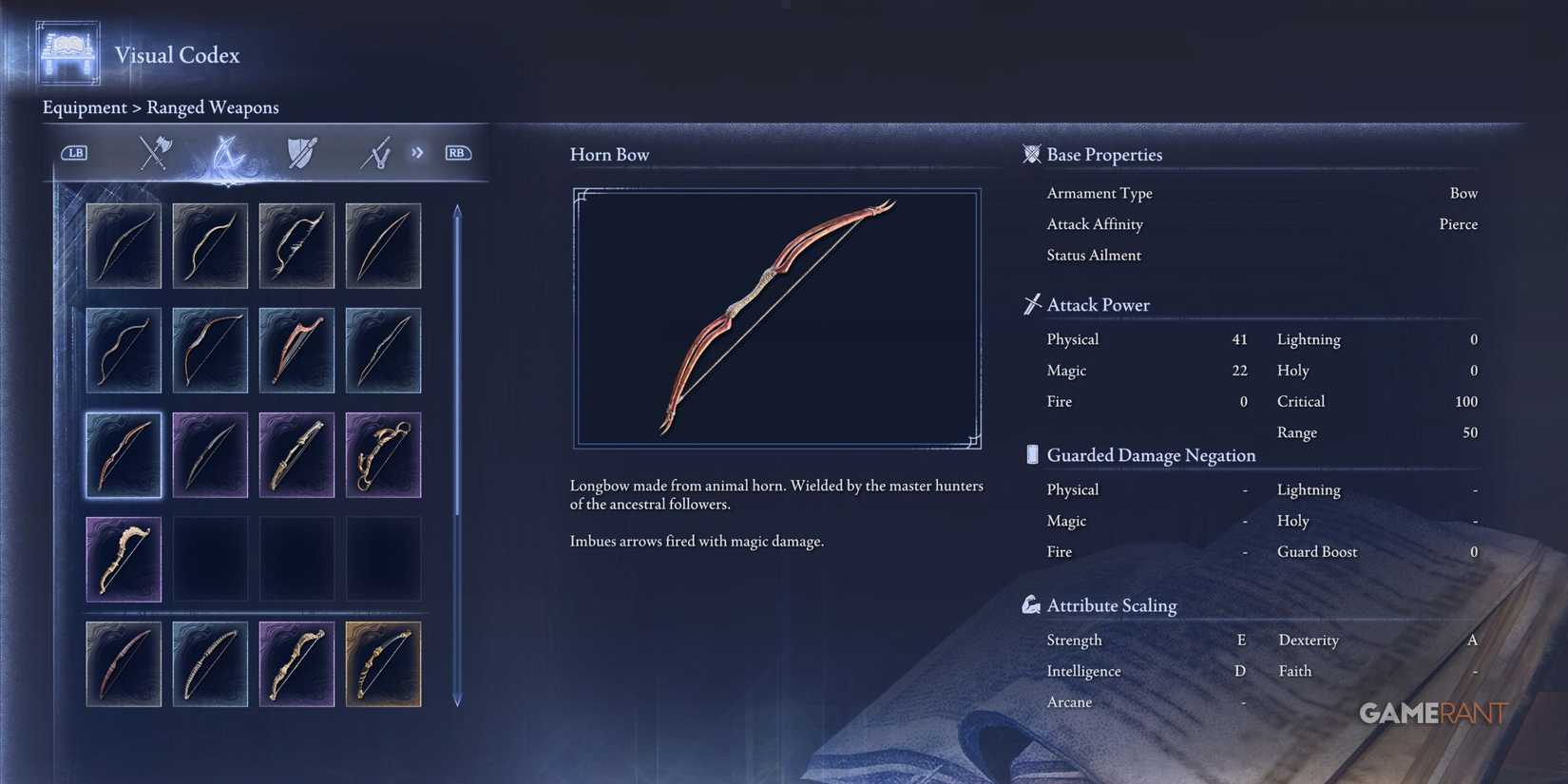 Horn Bow in Elden Ring Nightreign