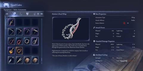 Hoslow's Petal Whip in Elden Ring Nightreign