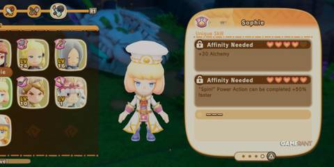 Sophie's second page of Unique Skills in Fantasy Life I: The Girl Who Steals Time