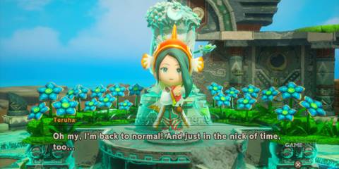 Teruha being turned back to normal in Fantasy Life I: The Girl Who Steals Time